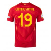 Maglie da calcio Spagna Lamine Yamal #19 Prima Maglia Europei 2024 Manica Corta